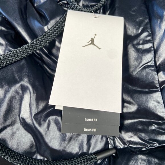 Air Jordan Therma Down Fill Parka Jacket Size Large Women Black FV7143-010 - Picture 6 of 7